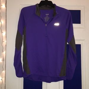 Avia brand, purple and grey work out long sleeve